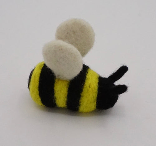 Bumble Bee Felt Cat Toy