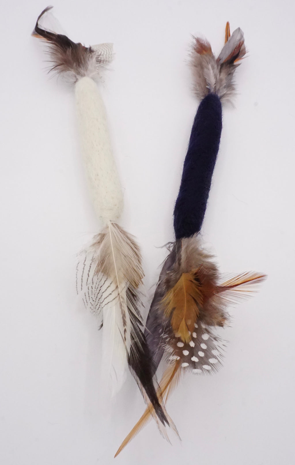 Feline Feather & Felt Stick Toys