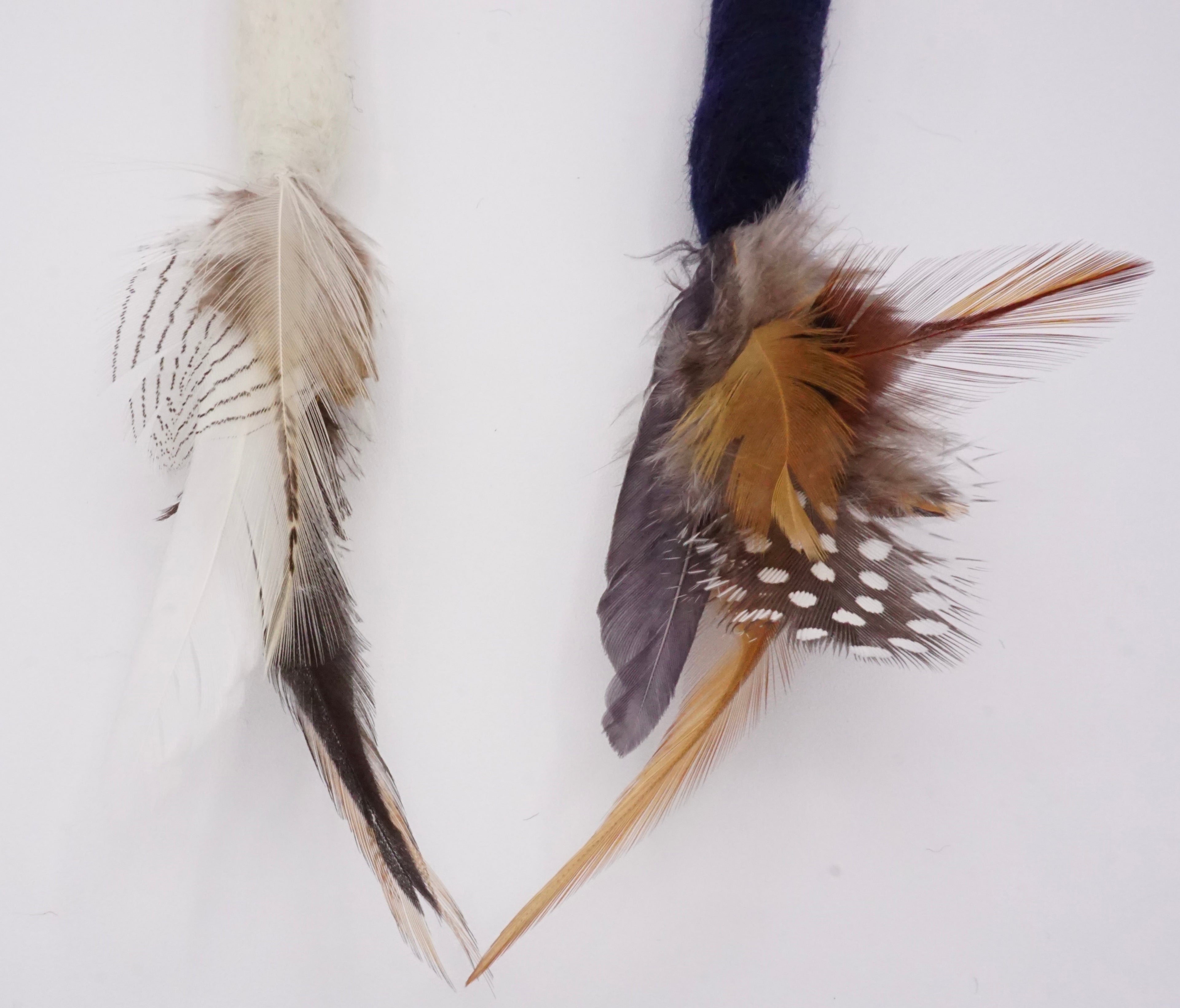 Feline Feather & Felt Stick Toys