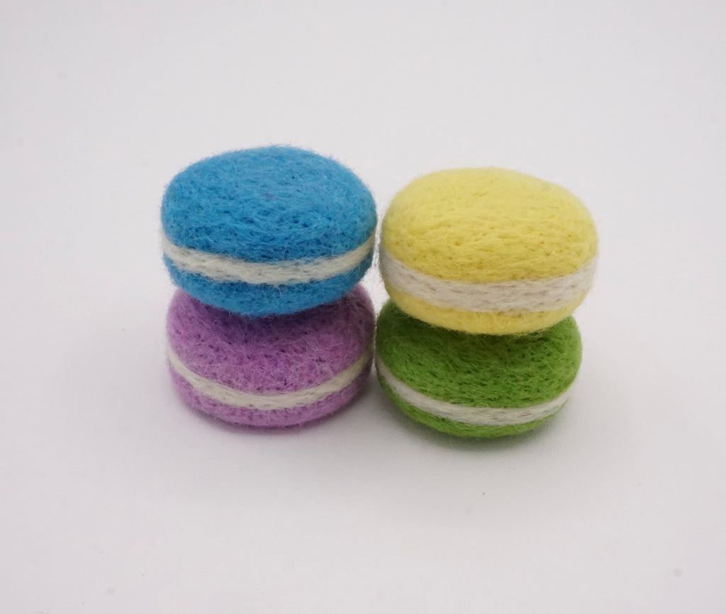 Macarons Felt Cat Toys (set of 4)
