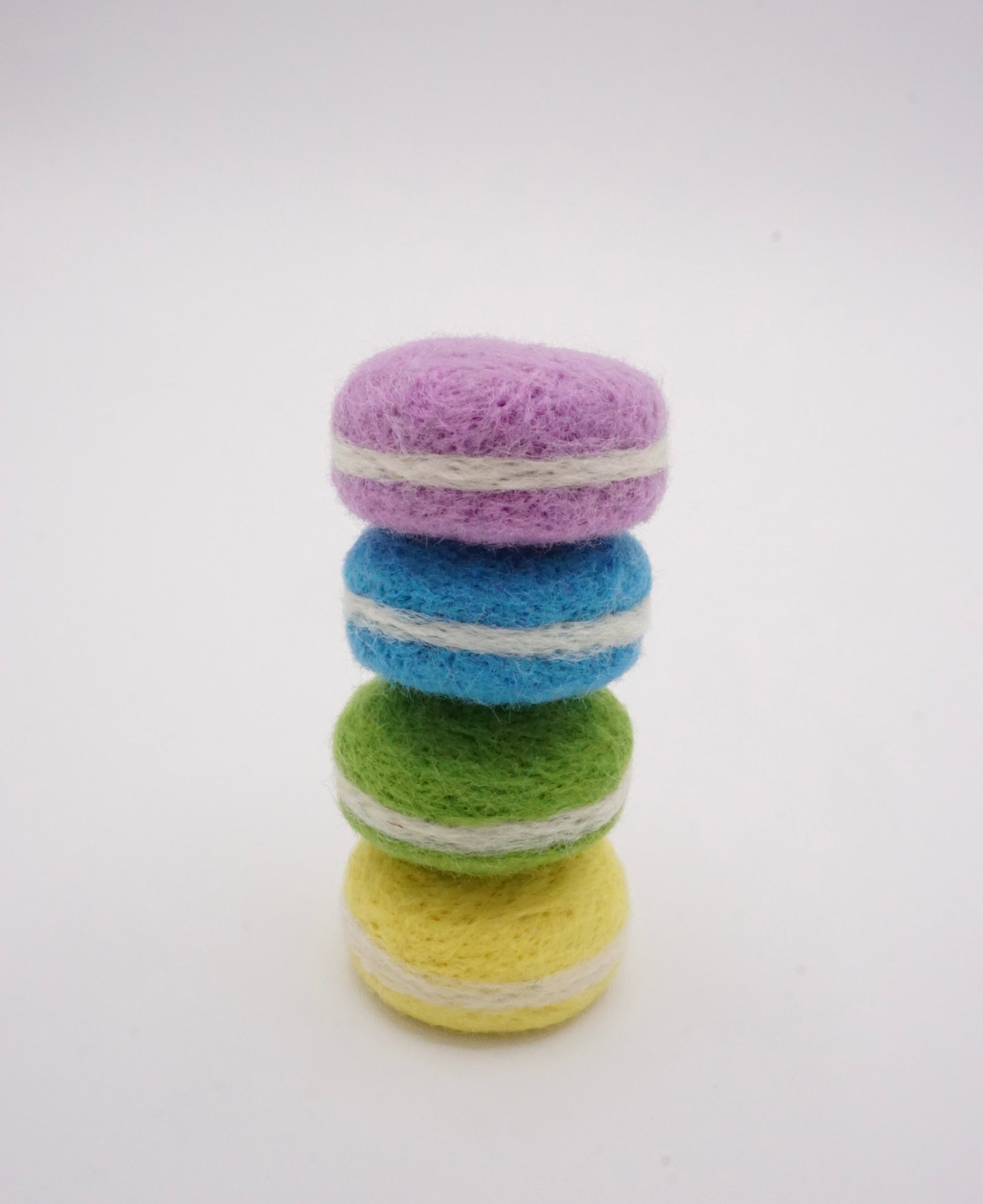 Macarons Felt Cat Toys (set of 4)