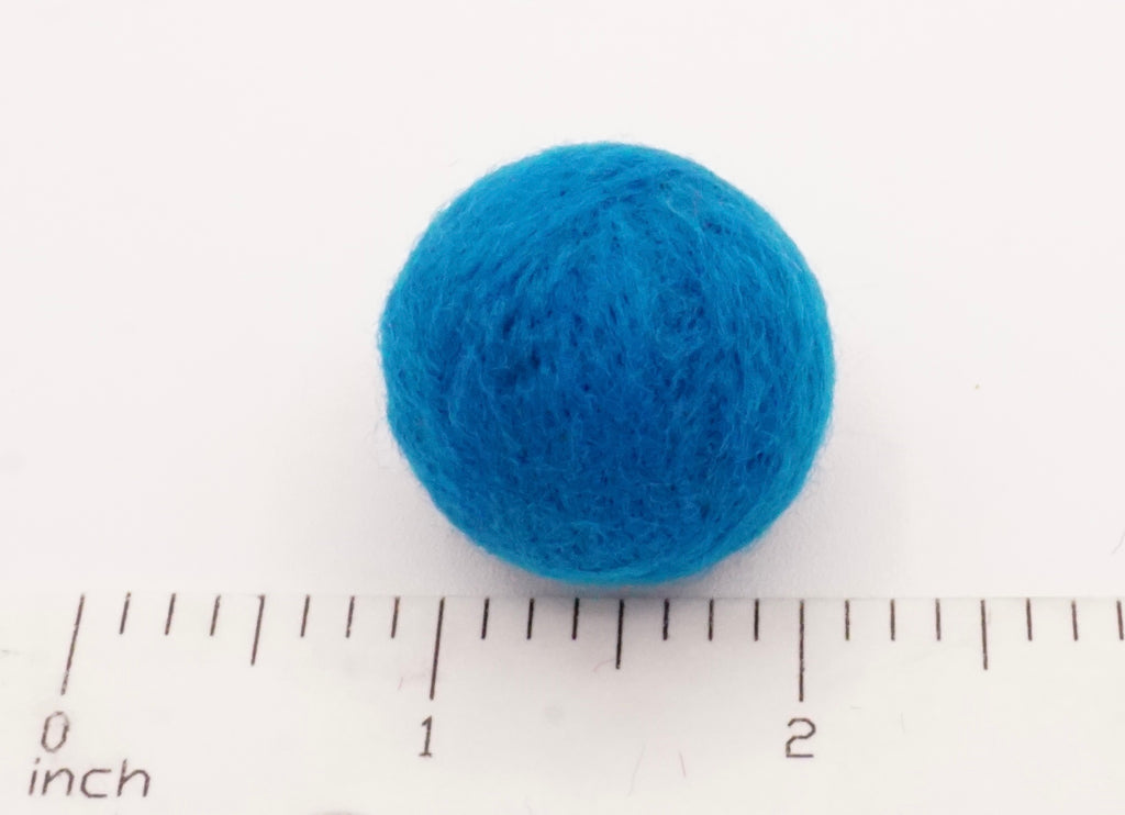 Colorful Felt Ball Toys (set of 5)