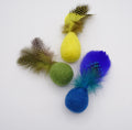 Feline Feather & Felt Cat Toys (set of 3)