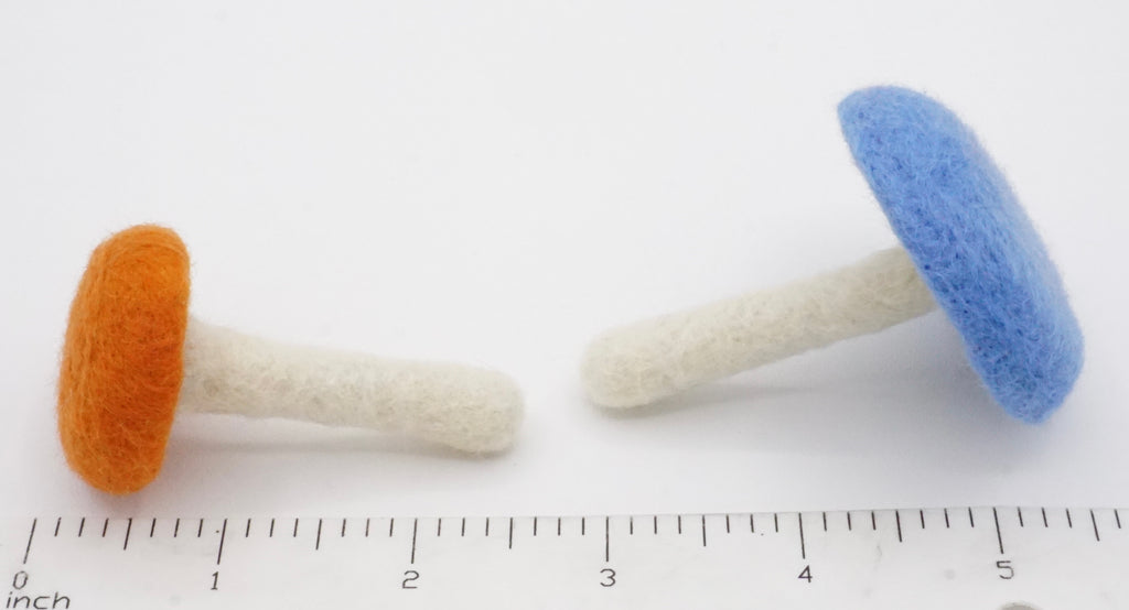 Mushroom Felt Cat Toys (set of 2)