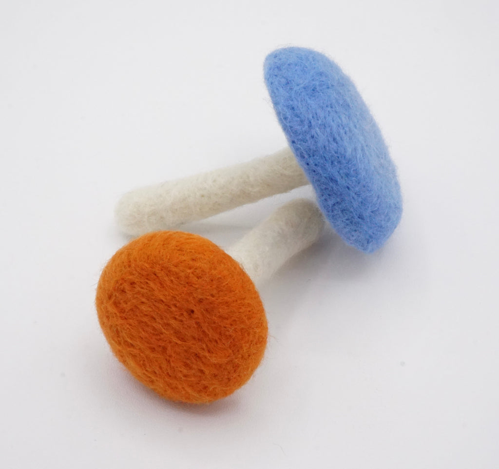 Mushroom Felt Cat Toys (set of 2)