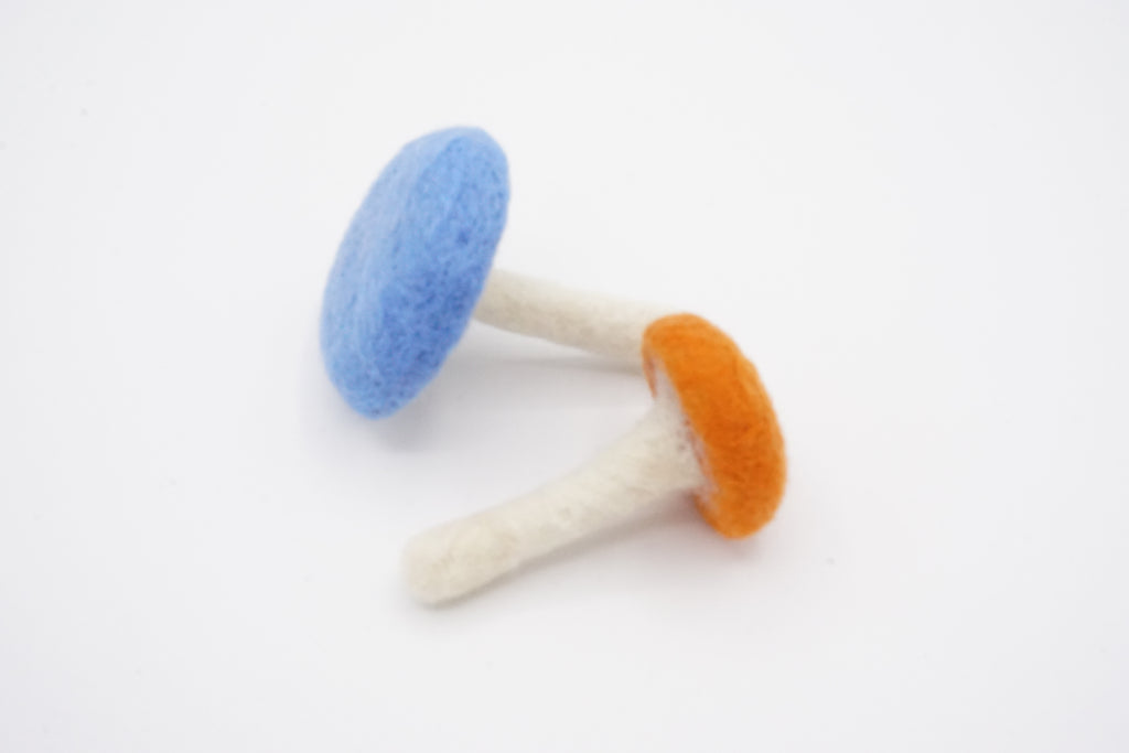 Mushroom Felt Cat Toys (set of 2)
