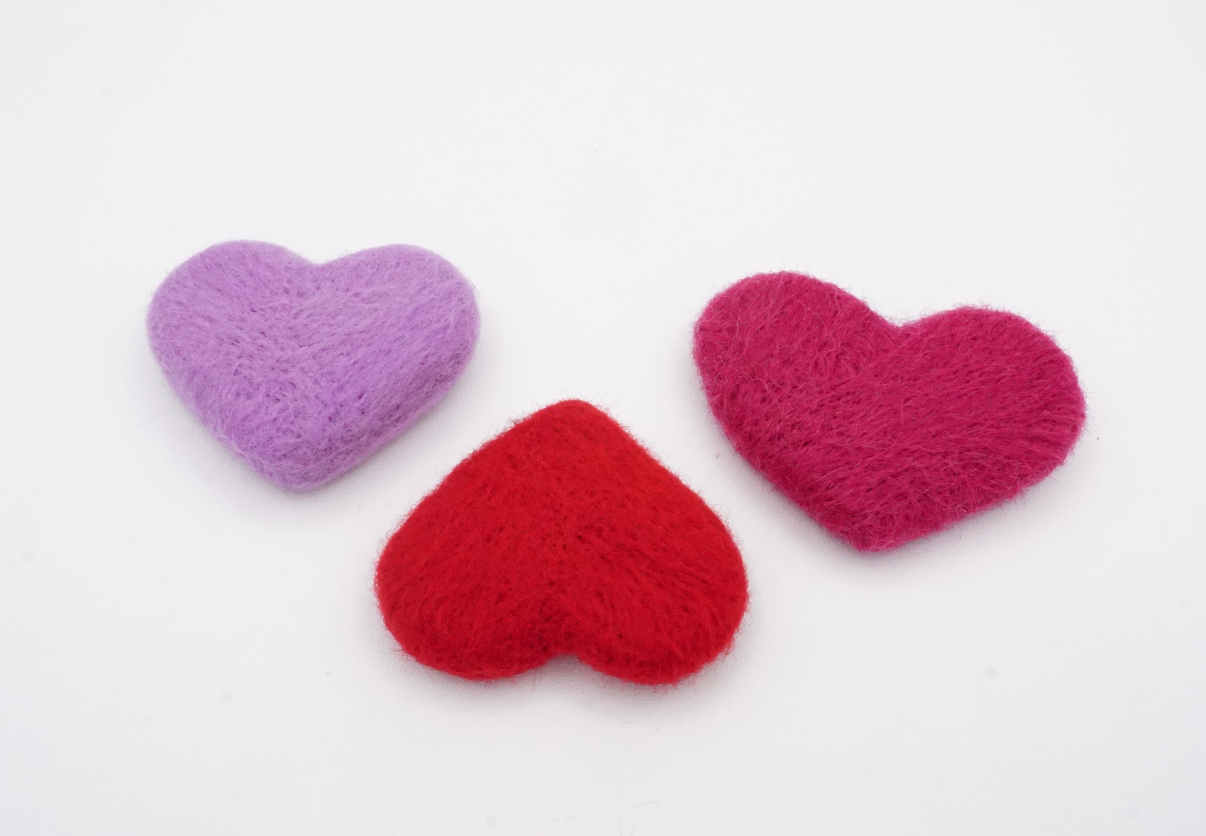 Hearts In Felt Toys (set of 3)