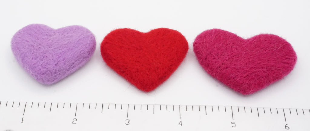 Hearts In Felt Toys (set of 3)