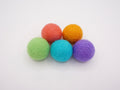 Feline Felt Ball Toys (set of 5)