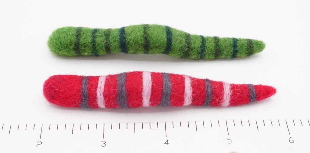 Felt Worms- Cat Toys (set of 2)