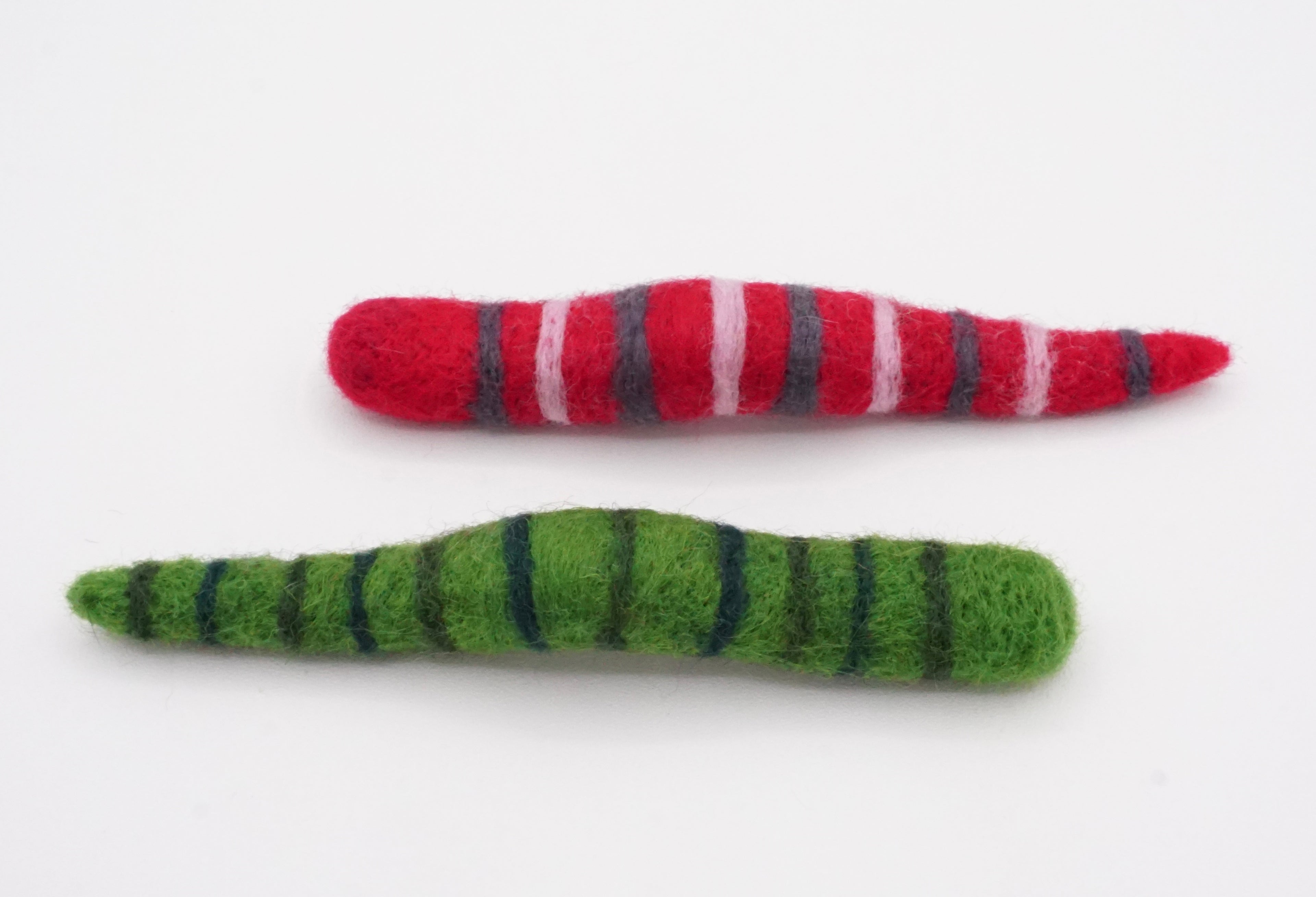 Felt Worms- Cat Toys (set of 2)