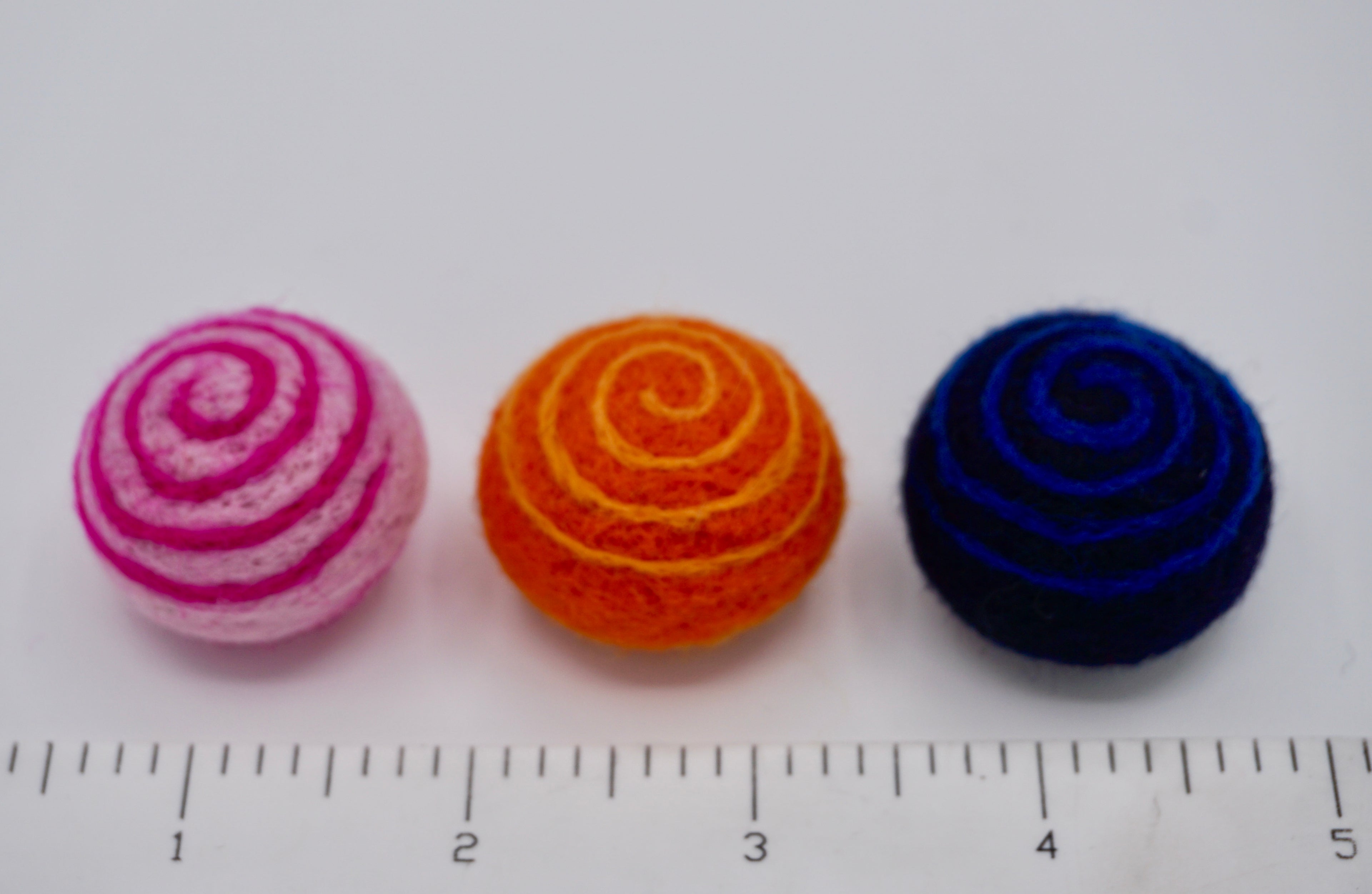 Three Swilry Felt Cat Toy- Measurement